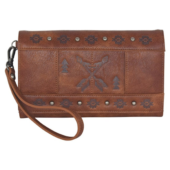 CatchFly Clutch Wallet Southwest Design W/ Arrows