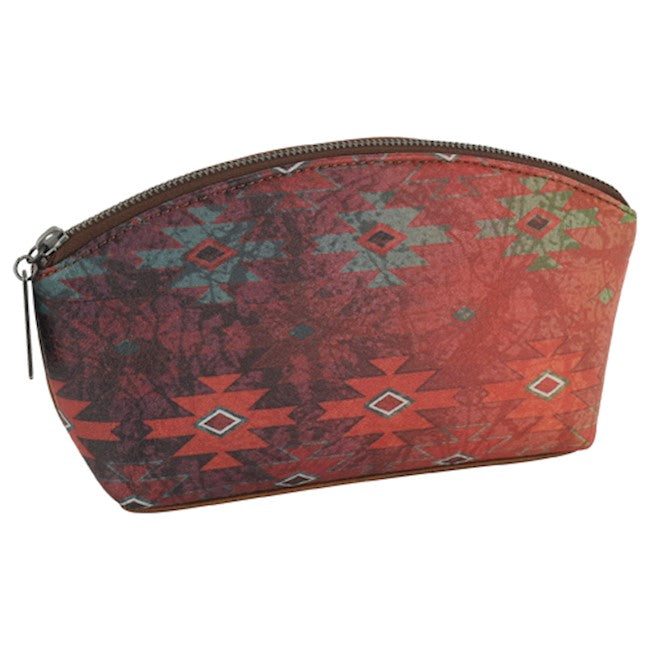 Red Dirt Ladies Dome Cosmetic Pouch Aztec