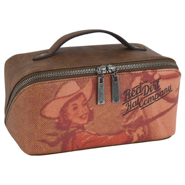 Red Dirt Ladies Cosmetic Case Vintage Cowgirl