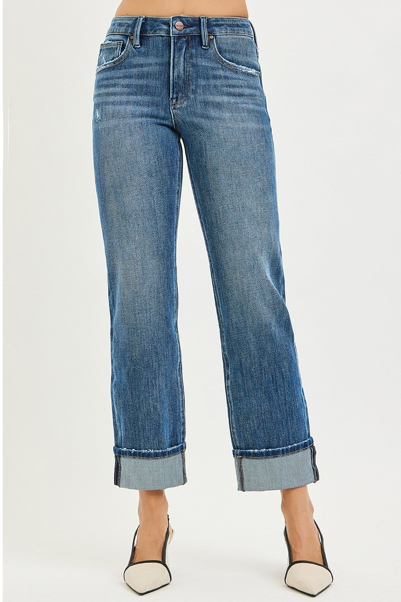 Risen Meena Slouchy Straight Leg Jean