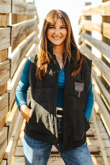 L&B Boot Stitch Puffer Vest