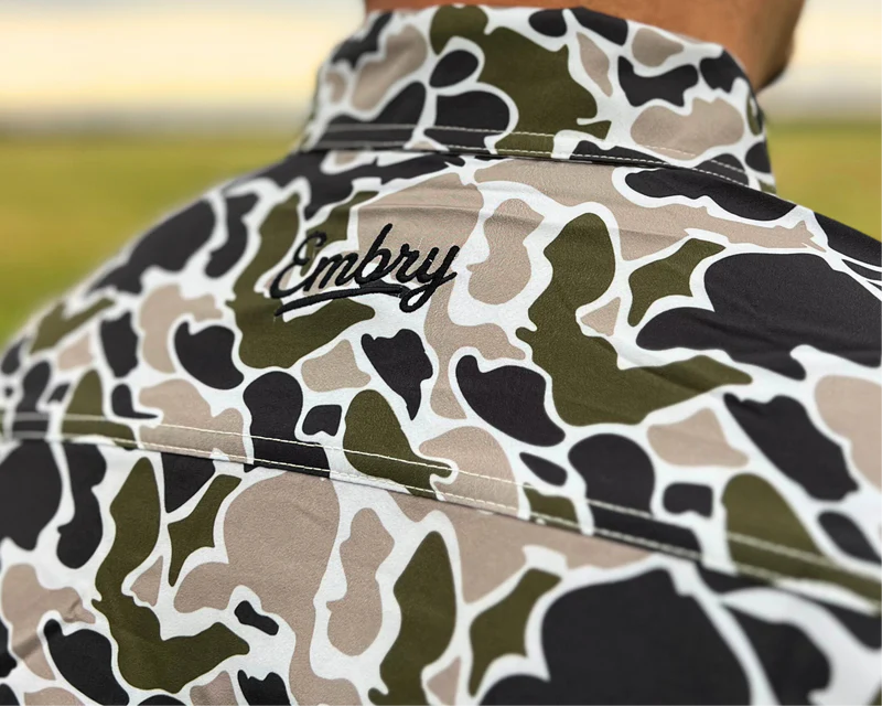 Embry Marsh Duck Camo Button Up