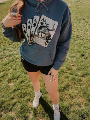 Rodeo Playing Cards Hoodie