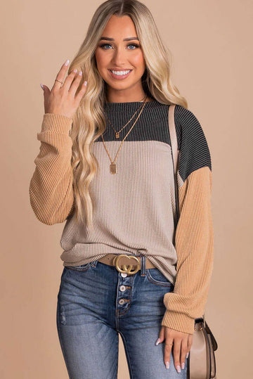 Reagan Color Block Sweater