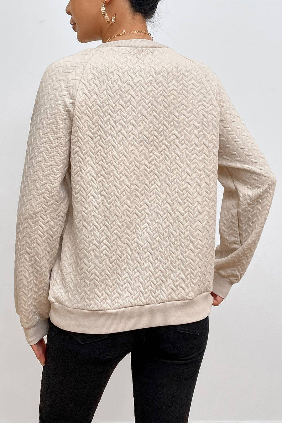 Rachel Solid Beige Sweater