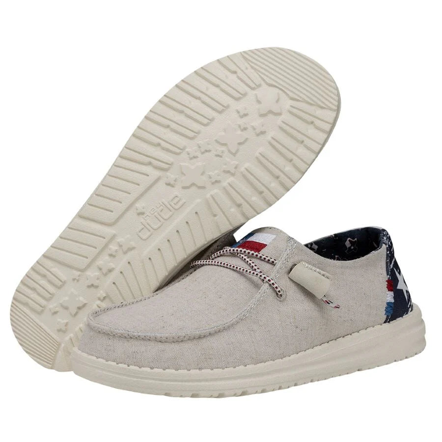 Hey Dude Wendy Texas Canvas Off White