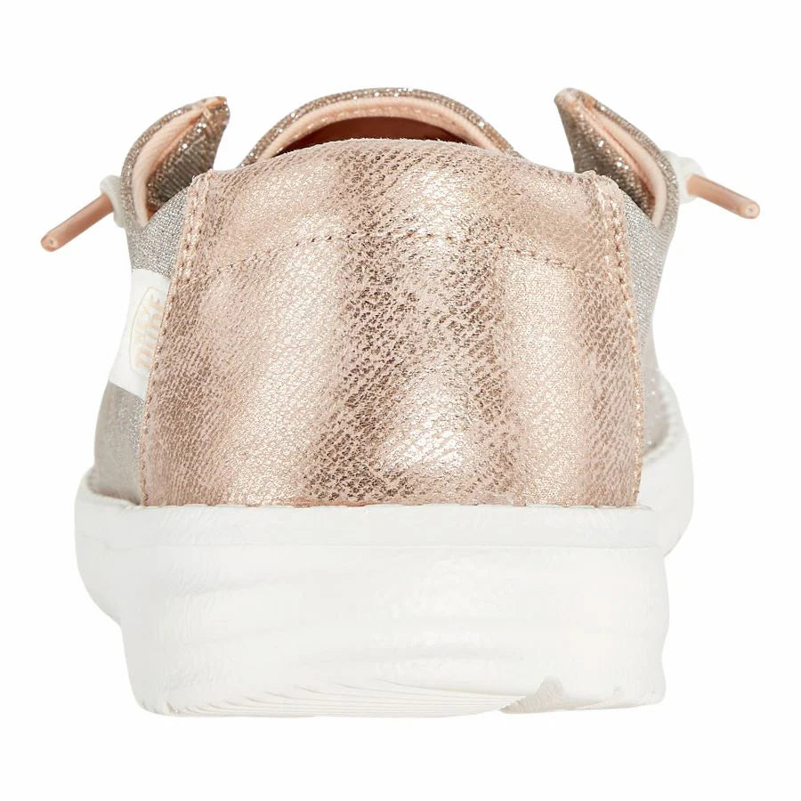 Hey Dude Wendy Toddler Metallic Sparkle Rose Gold