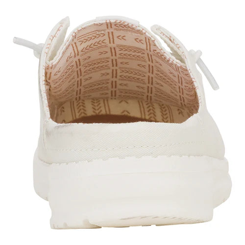 Hey Dude Wendy Slip Stretch Canvas White