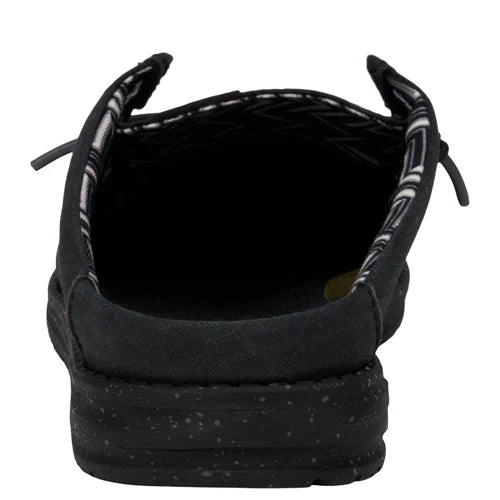 Hey Dude Wally Slip Canvas Black/Black