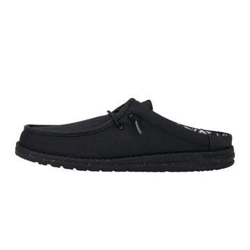 Hey Dude Wally Slip Canvas Black/Black