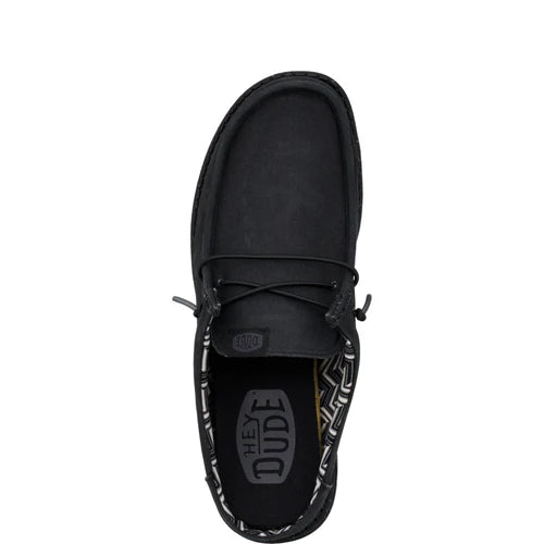 Hey Dude Wally Slip Canvas Black/Black