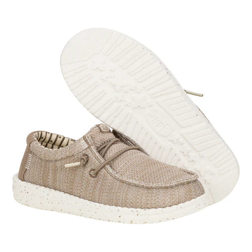 Hey Dude Wally Youth Walnut Stretch Sox