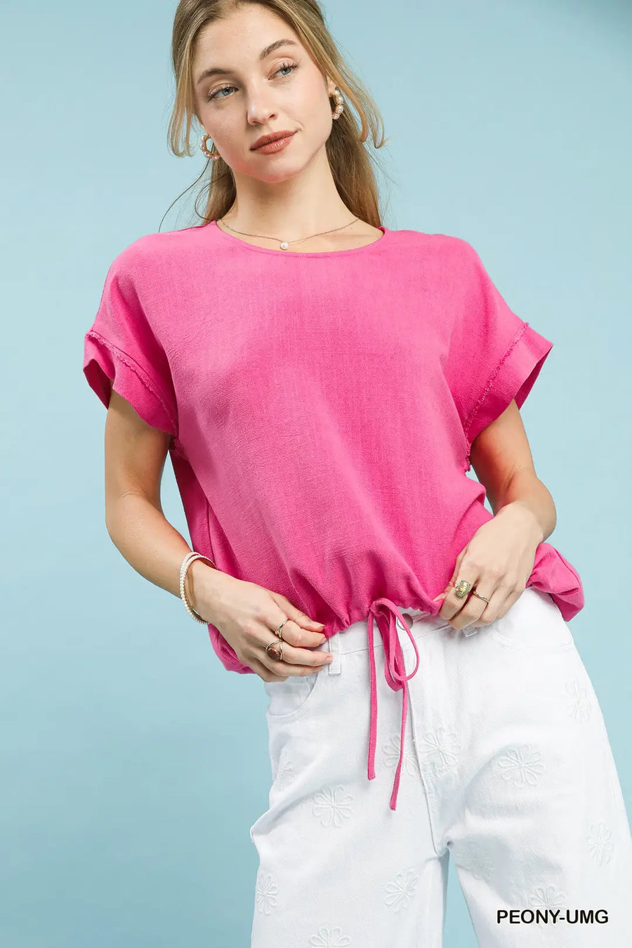 Umgee Dannie Drawstring Top