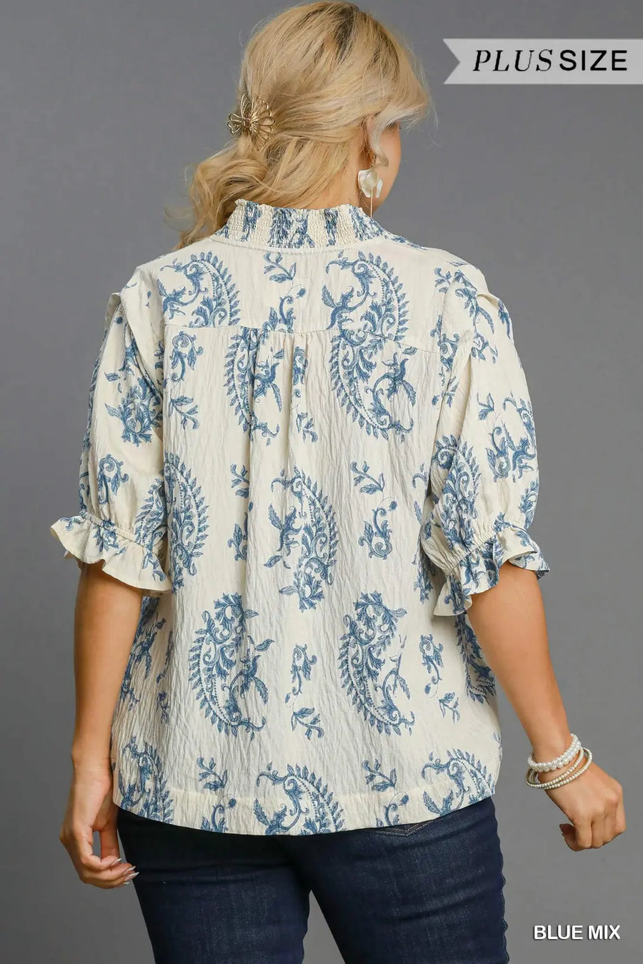 Umgee *PLUS* Trina Red Mix Top