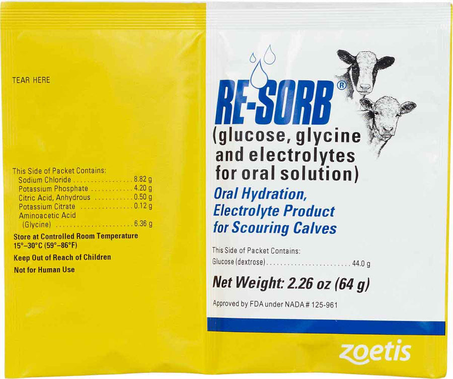 Resorb Electrolyte for Scouring Calves