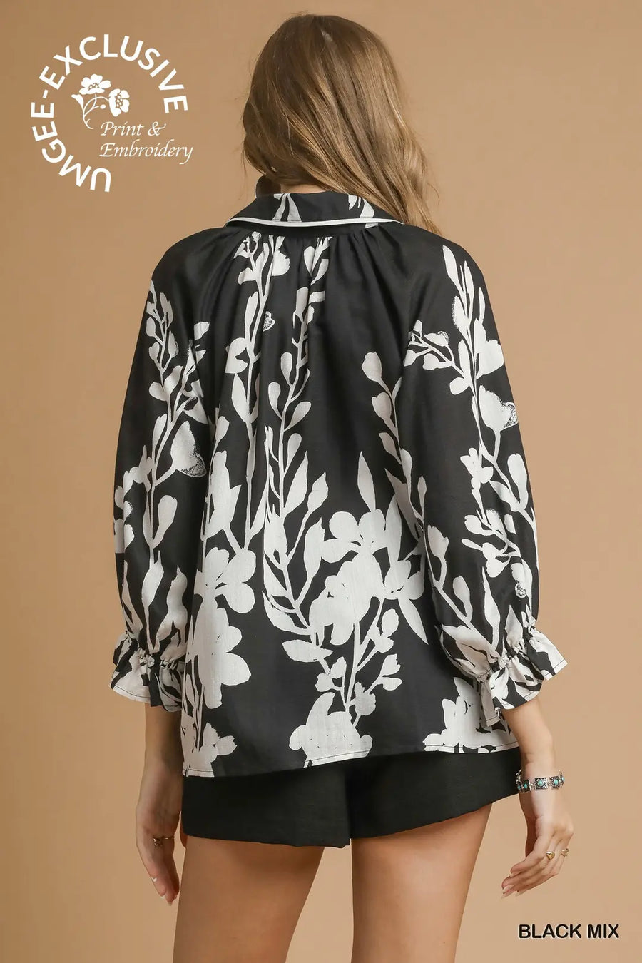 Umgee Nova Black Mix Top