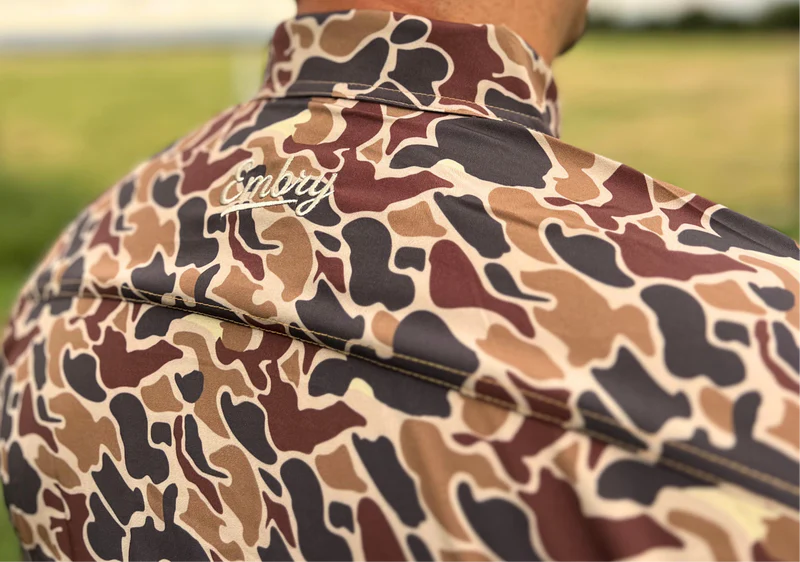 Embry Duck Camo Button Up