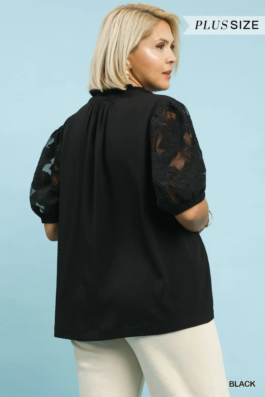 Umgee *PLUS* Bianca Black Top