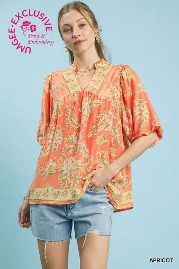 Umgee Hazel Apricot Top