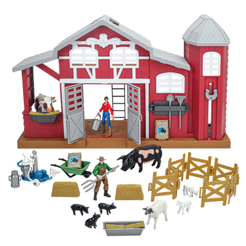 Big Country Dairy Barn 38 Piece Playset