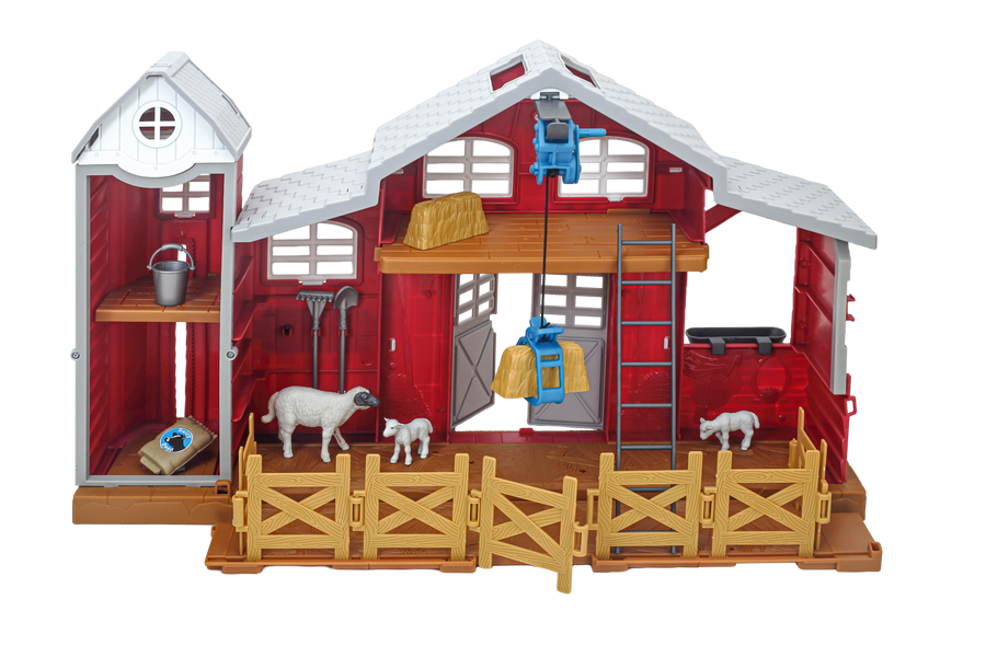 Big Country Dairy Barn 38 Piece Playset