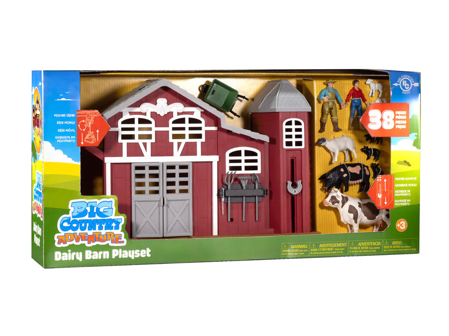 Big Country Dairy Barn 38 Piece Playset