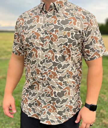 Embry Desert Duck Camo Button Up