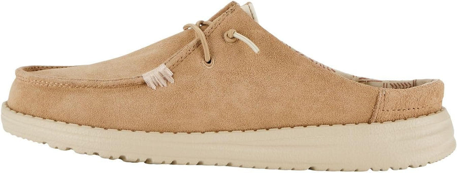 Hey Dude Women's Wendy Slip Suede Tan