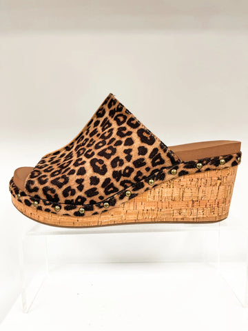 Corky's Hissy Fit Leopard Wedge