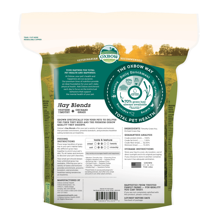 Oxbow Hay Blends Timothy & Orchard