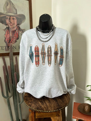 Colorful Cinch Crewneck