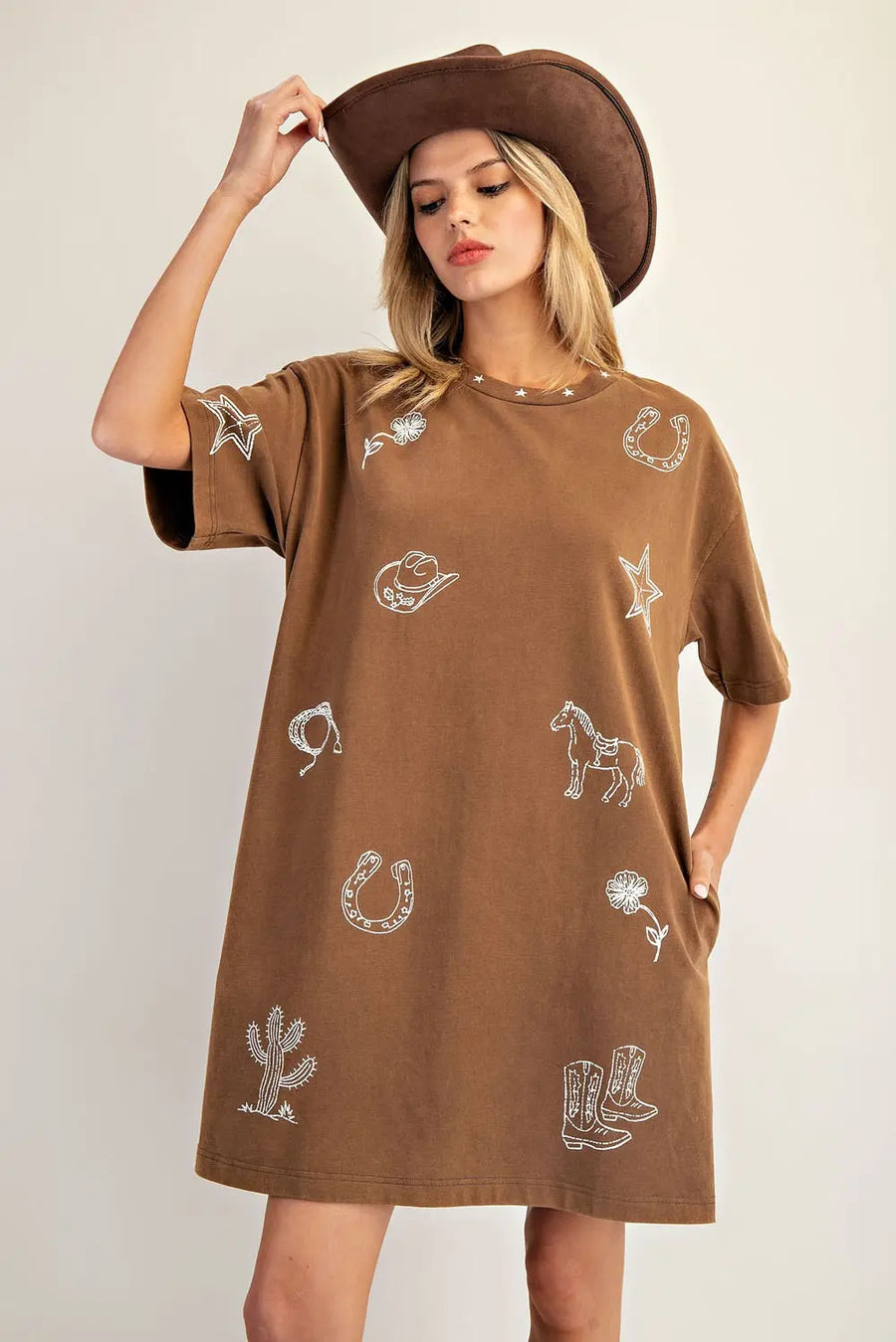 Allison Western Brown Dress
