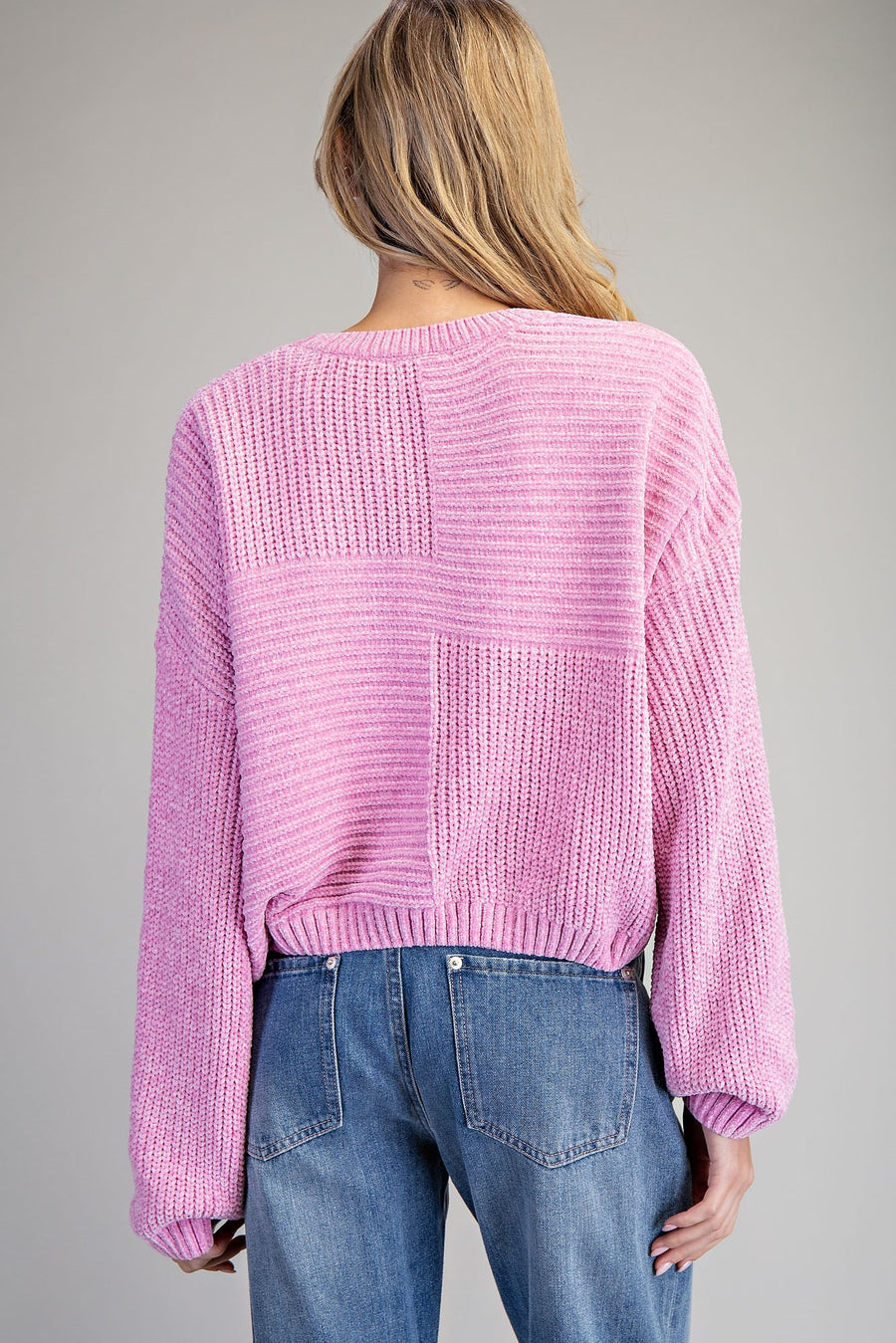 Teresa Pink Textured Sweater
