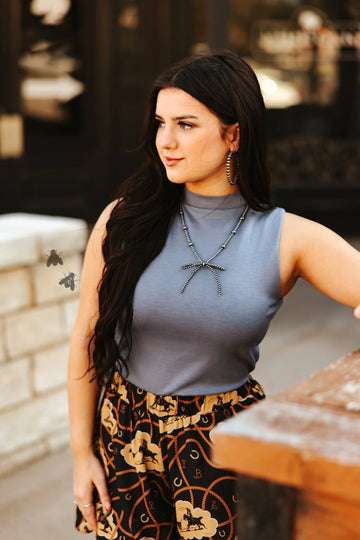 Cloud Basic Mock Tank Denim