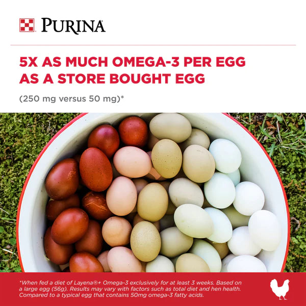 Purina® Layena®+ Omega-3 Chicken Feed Pellets