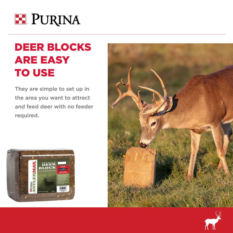 Purina® AntlerMax® Deer Block with Climate Guard®