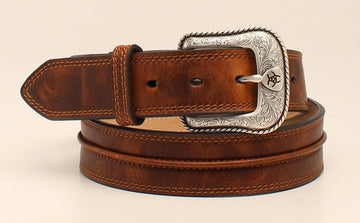 Ariat Center Bump Leather Belt
