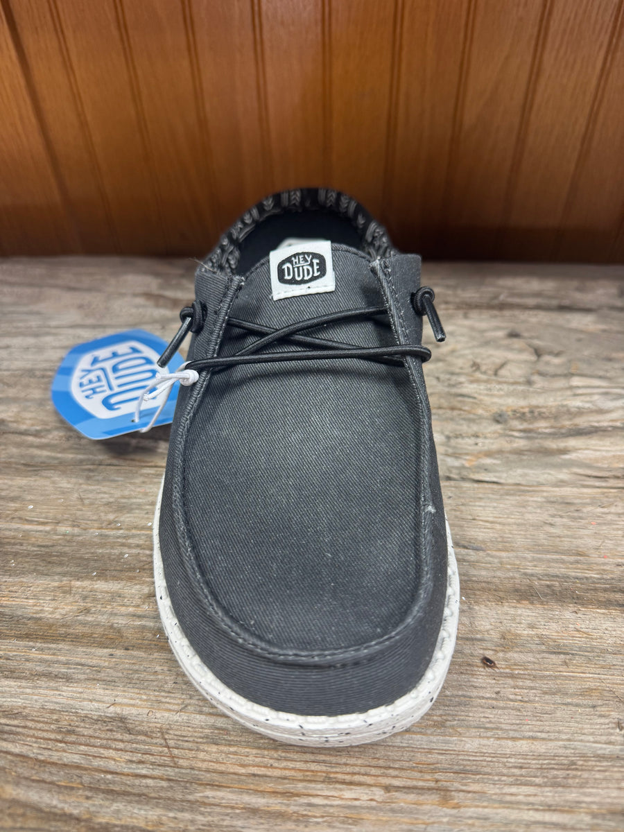 Hey Dude Wendy Slip Canvas Black