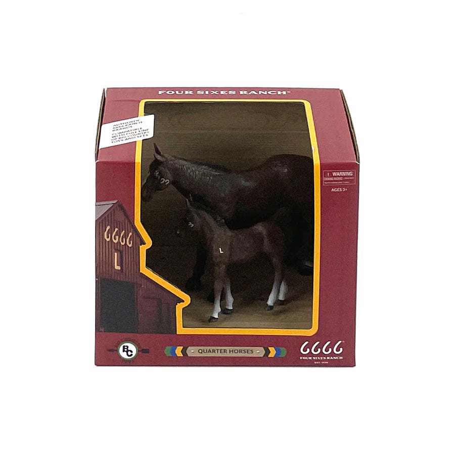 Big Country Toys Four Sixes Ranch Quarter Horse Mare & Colt