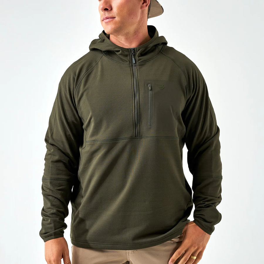 Burlebo Blaze Tech Quarter Zip Asst Colors