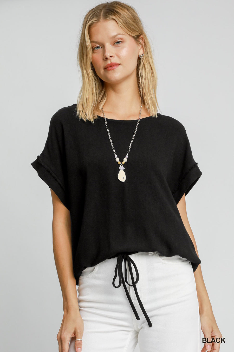 Umgee Dannie Drawstring Top