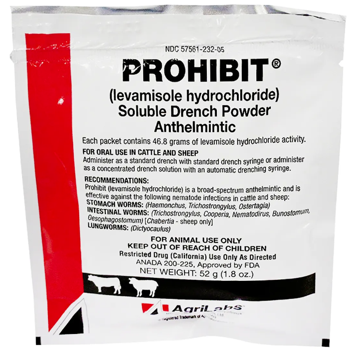 Prohibit Soluble Drench Dewormer