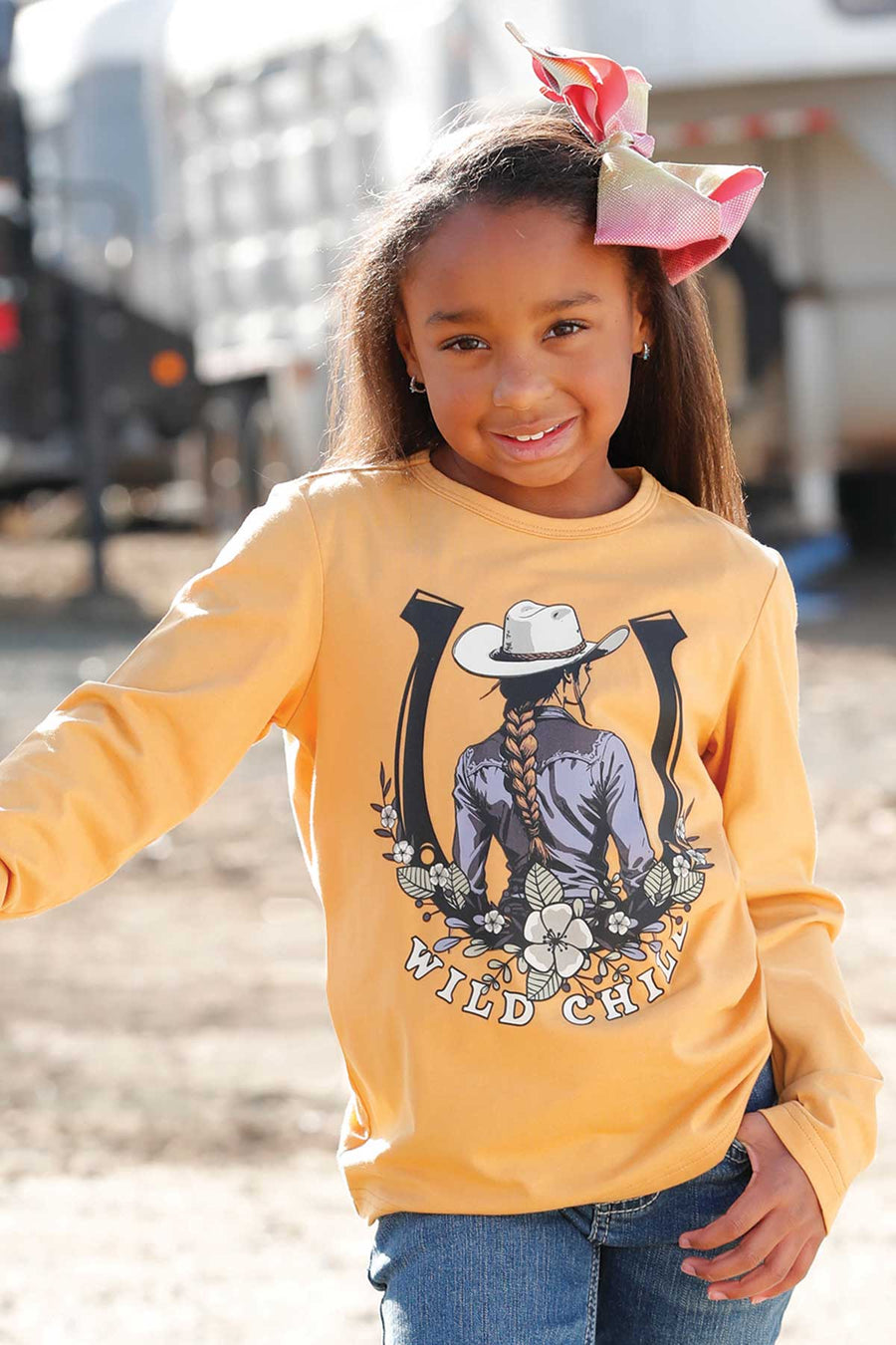 Cinch Girl Wild Child L/S Girls Tee