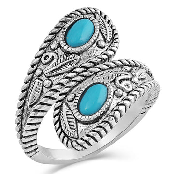 Montana Silversmith Balancing the Whole Turquoise Open Ring