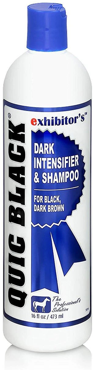 Exhibitors Quick Black Dark Intensifier & Shampoo for Black & Dark Brown Horses