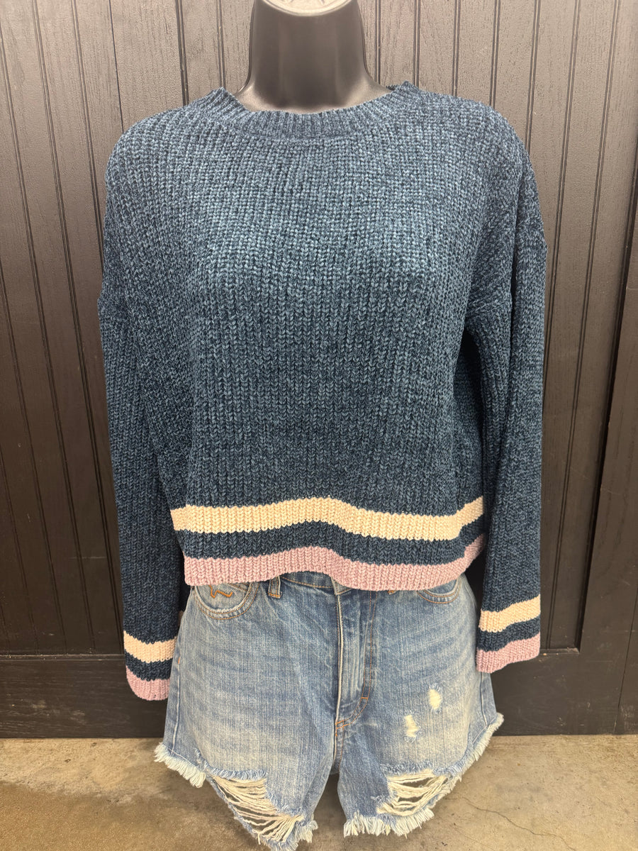 Charlie Crew Neck Crop Sweater