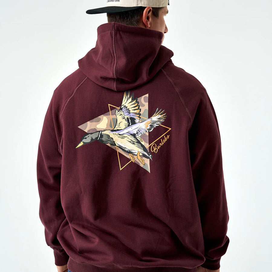 Burlebo Fleece Hoodie Pintail Triangle Duck