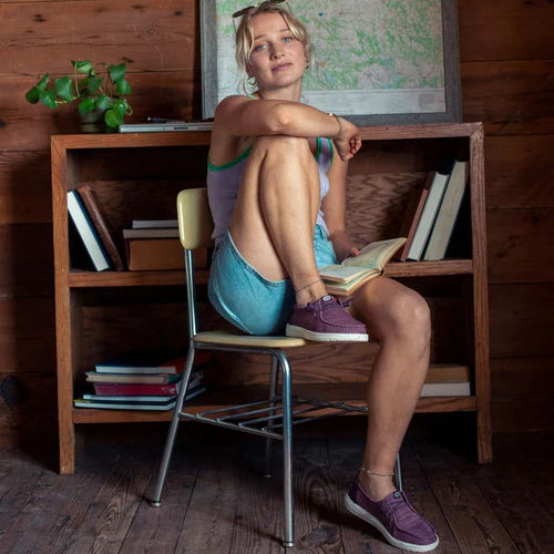 Hey Dude Wendy Stretch Sox Burgundy