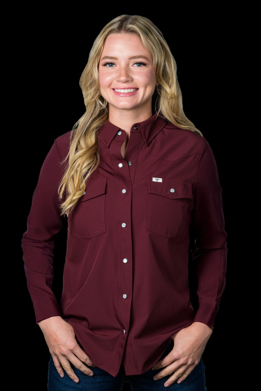 Ferrell Women's Asst L/S Core Snap Button Up