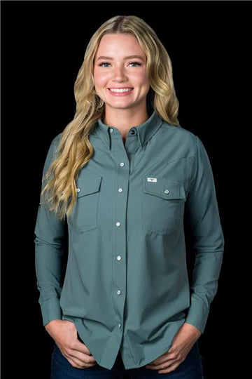 Ferrell Women's Asst L/S Core Snap Button Up